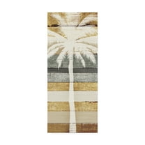 Trademark Fine Art 'Beachscape Palms IV Gold Neutral' Canvas Art by Michael Mullan