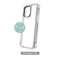 onn. Rugged Phone Case with Holster for iPhone 14 Pro Max Clear