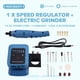 thumbnail image 4 of Amoladora Eléctrica Pequeña con Batería de Litio de 18-21 V, Ajuste de 6 Velocidades para Taladro Eléctrico Pequeño con Interfaz de Batería para ., 4 of 5