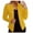 Yellow, variant on Pimfylm Women Sweater Blazer 3/4 Sleeve Cropped Cardigan Lightweight Notch Collar Knit Blazer Jacket Business Casual Purple, XL