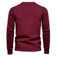 thumbnail image 4 of AherBiu Chandails pour Hommes Col Rond Manches Longues Chandail Tricoté Automne Hiver Décontracté Thermique Coton, 4 of 5