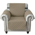 thumbnail image 2 of Eurhowing Waterproof Sofa Slipcover, Reversible Non-Slip Quilted Couch Cover, Washable Stretch Furniture Protector for Kids Pets (Taupe, Recliner), 2 of 11