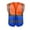 Orange+Blue, variant on Safety Vest for Men High Visibility Reflective Vests Construction Security Workwear Vest with Multi Pockets