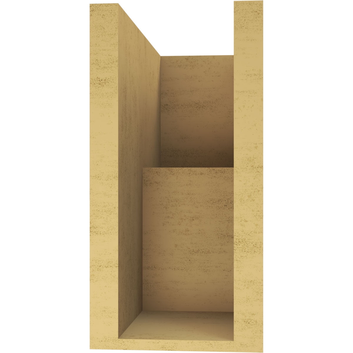 6"W x 12"D x 12"H Classic Chapel Hill Rough Cedar Woodgrain TimberThane Corbel, Primed Tan