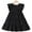 Black, variant on Chenyin 2-9 Years Kids Denim Dresses for Girl's Ruffled Jeans Dress Toddler Summer Crewneck Sundress for Girls