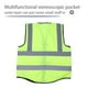 thumbnail image 5 of Chaleco reflectante multicolor Chaleco de seguridad (verde fluorescente), 5 of 8