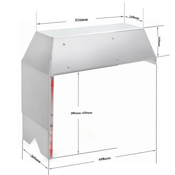 SCM2DP Adjustable Height Boat Welded Aluminum Boat Steering Console Mount w/ Plywood Reinforced Face