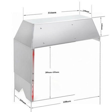 SCM2DP Adjustable Height Boat Welded Aluminum Boat Steering Console Mount w/ Plywood Reinforced Face