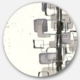 thumbnail image 1 of Designart 'Glam Dancing shape III' Art Mural Cercle en Métal - Disque de 36, 1 of 5