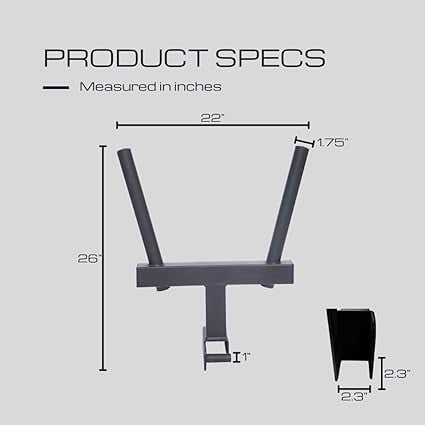 HulkFit Y-Dip Bar Attachment for Wall Mounted Power Cage