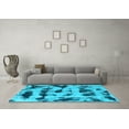 thumbnail image 3 of Ahgly Company Indoor Rectangle Abstract Light Blue Modern Area Rugs, 8' x 10', 3 of 4