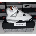 thumbnail image 3 of Nike Air Jordan 4 Rétro Blanc Ciment 2025 - Toutes Tailles - FV5029-100, 3 of 6