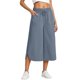 thumbnail image 1 of Pantalones capri deportivos casuales de color liso con cordón para mujer, cintura elástica, para verano, 1 of 6