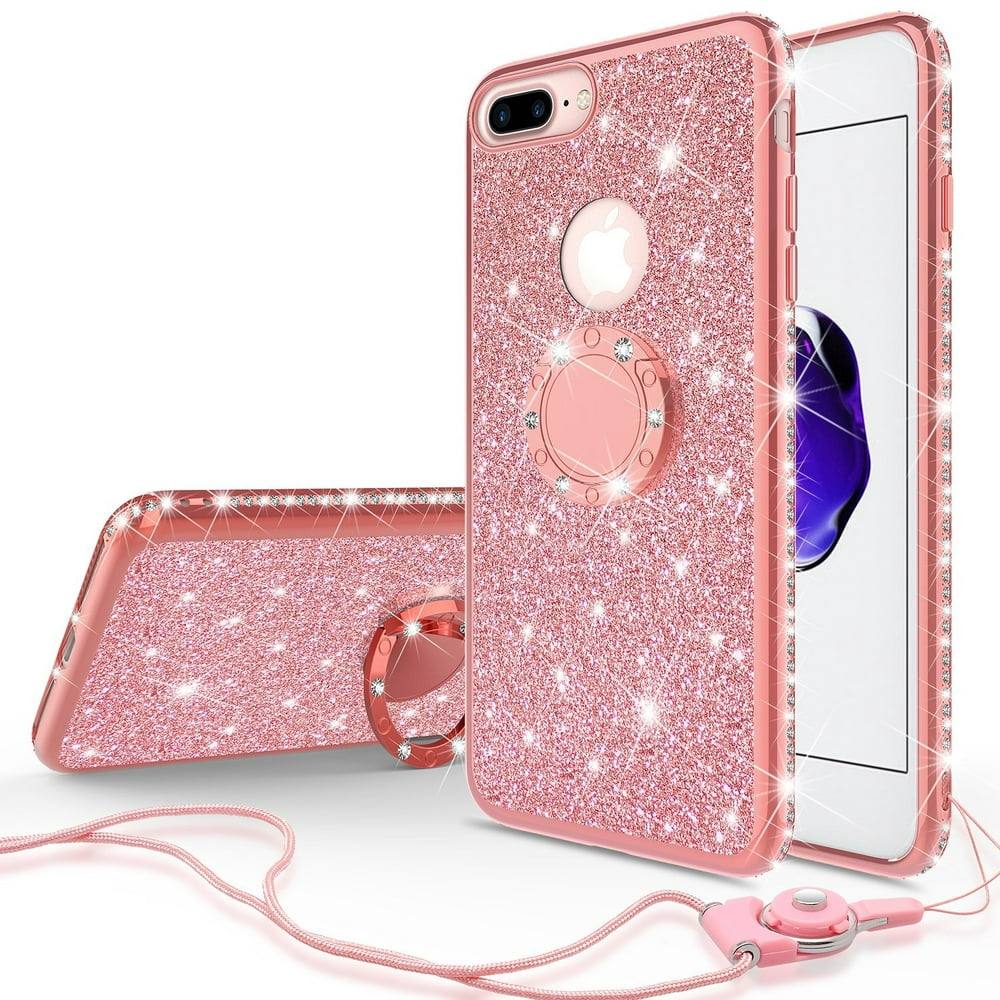 Apple Iphone 8 Plus/Iphone 7 Plus Case Glitter Cute Phone Case for ...