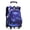 Blue, variant on Rolling Backpack Large-capacity Wheeled Backpack Waterproof Trolley School Bag,Pink (6 Wheels)