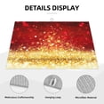 thumbnail image 4 of Bingfone Red Gold Glitter ,18" X 24"Dish Drying Mat For Kitchen Counter,Ultra Absorbent Microfiber, 4 of 9