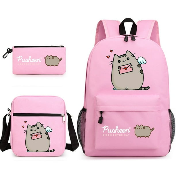 Tres juegos de mochilas escolares, mochila informal para hombres y mujeres, mochila para estudiantes, mochila para exteriores de gran capacidad impresa