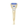 thumbnail image 3 of ANGARA Natural Solitaire Emerald-Cut 2.25 ct Tanzanite Split Shank Ring in 14K Yellow Gold for Women (Size-8mm) | December Birthstone, Anniversary, Jewelry Gift for Women | Natural Tanzanite Ring, 3 of 9