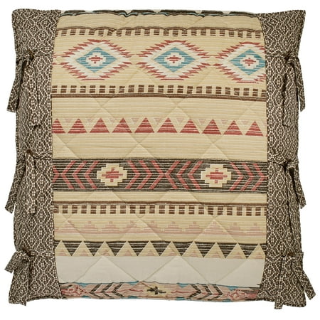 Maverick Quilted Tailored European Sham Multi Warm Southwestern Prints Sham Tailored European