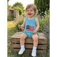 thumbnail image 4 of BemeyourBBs Newborn Baby Girl Boy 4th of July Outfit Independent Day Patriot Clothes Knit Sweater Romper Overalls Flag Sleeveless Bodysuit Jumpsuit Infant Baby Girl Boy Summer Clothes, 4 of 9