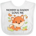 thumbnail image 3 of Inktastic Mommy and Daddy Love Me Little Fox Boys or Girls Baby Bib, 3 of 4