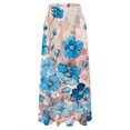 thumbnail image 5 of YUEJUIR Long Skirts for Women Women Floral Print Skirt High Waist Party Beach Pocket Long Maxi Skirt A Line Skirt Boho Skirt (Pink,XXL), 5 of 5
