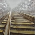 thumbnail image 1 of Railway Tracks Metal Wall Art, 1 of 3