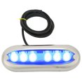 thumbnail image 2 of LED Underwater Boat Light, Low Power Loss IP68 Waterproof 6 LED Lamp Beads Boat Underwater Light Environmental Protection  for Yachts White Light/9.5W,Blue, 2 of 7