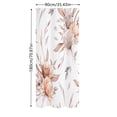 thumbnail image 2 of Orange Grey Ink Floral Shower Curtain Farmhouse Style Bathroom Curtain for Home Bath Machine Washable, 2 of 3