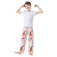 thumbnail image 2 of FORMRS Boys Pajama Pants with Pockets Size 9-10Y Kids Lounge Sleep Bottoms, Pink Halloween Ghosts, 2 of 8