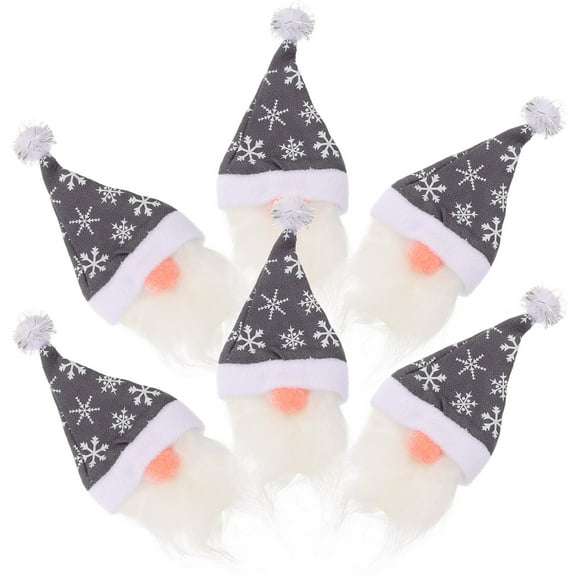 Soimiss 1Set Decorative Grey Wine Bottle Cover with Christmas Theme for Party Supplies