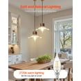 thumbnail image 6 of VEVOR LED Candelabra Bulbs, 12-Pack Dimmable Chandelier Light Bulbs, Vintage Flame Tip Candle Light Bulb with 2725K Warm Lighting, 90+ High CRI & E12 Base for Chandeliers, Wall Sconces & Table Lamps, 6 of 9