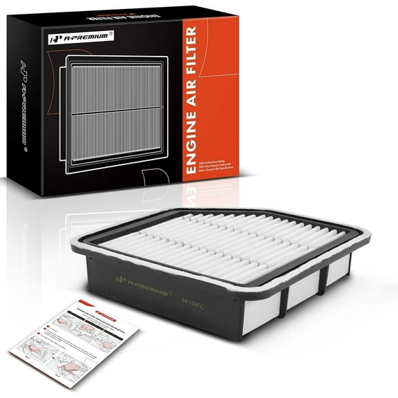 A-Premium Engine Air Filter Compatible with Lexus GS350, GS430, IS250, IS350, 2006-2015, Rigid Panel, Replace# 17801-31110