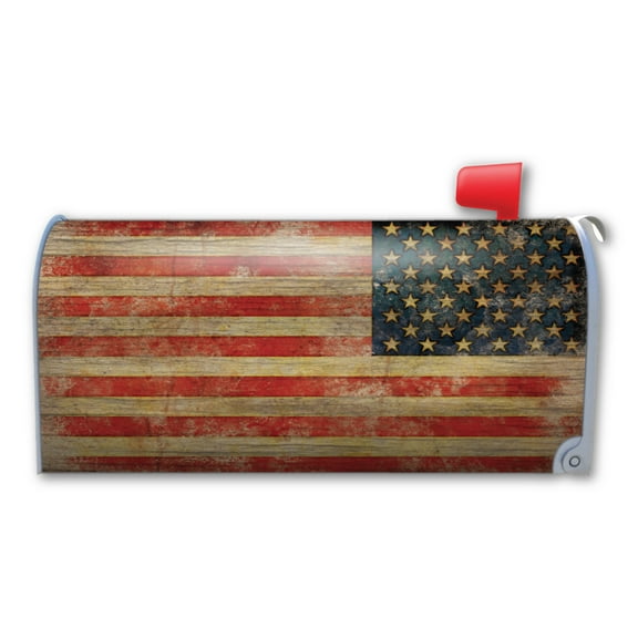 Magnet America American Flag Grunge Magnetic Mailbox Cover