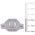 thumbnail image 4 of Everly Women's Diamond Sterling Silver Bridal Set, 4 of 8
