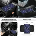 thumbnail image 5 of Yuyamidu Blue Dragonfly Front Car Seat Covers Set of 12 Aesthetic Steering Wheel Cover Seat Belt Pads Armrest Cover Cup Mat Trash Bag Air Vent Pocket Rearview Mirror Cover Keyring Car Accessories, 5 of 7