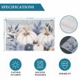 thumbnail image 6 of Fall White Pumpkin Placemats Set of 6, Autumn Thanksgiving Blue Leaves Farmhouse Washable Wipeable Table Mats for Dining Tables, Indoor Outdoor Kitchen Place Mats for Holiday Party Table Decor, 6 of 9