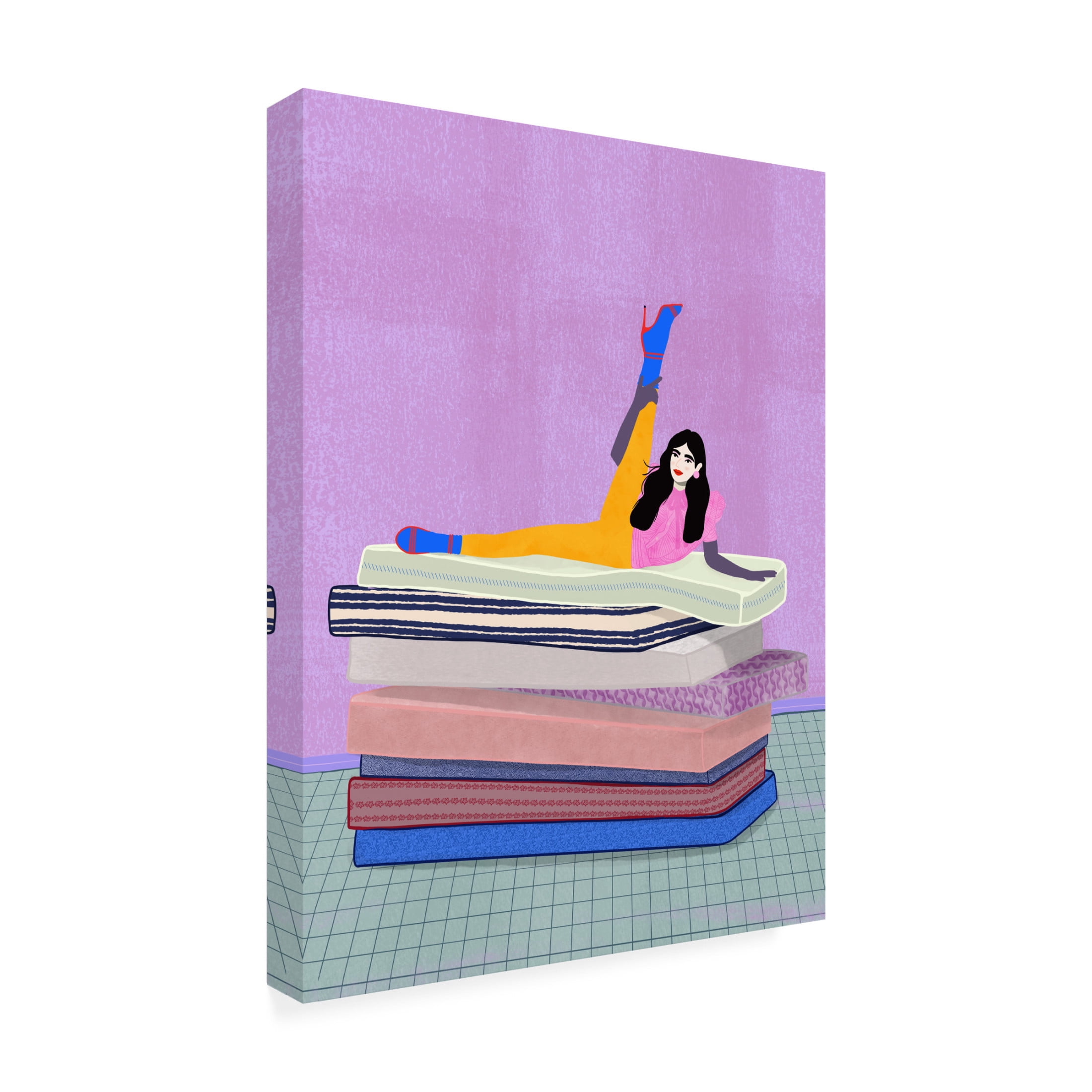 Trademark Fine Art Jota de jai Raise your leg up to your head Canvas Wall Art