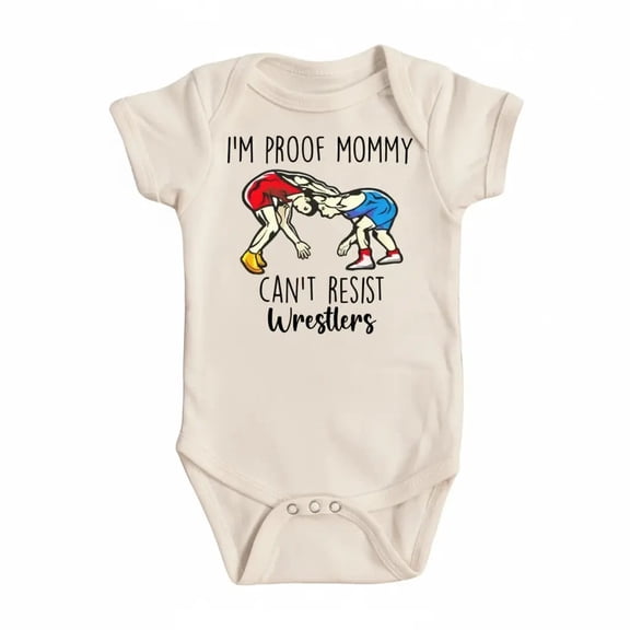 Wrestling Newborn Gift Baby Bodysuit