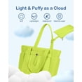 thumbnail image 4 of Bolsa de mano TopDesign Puffy para mujer con portavasos y compartimento para portátil, bolsa de cosm, 4 of 8