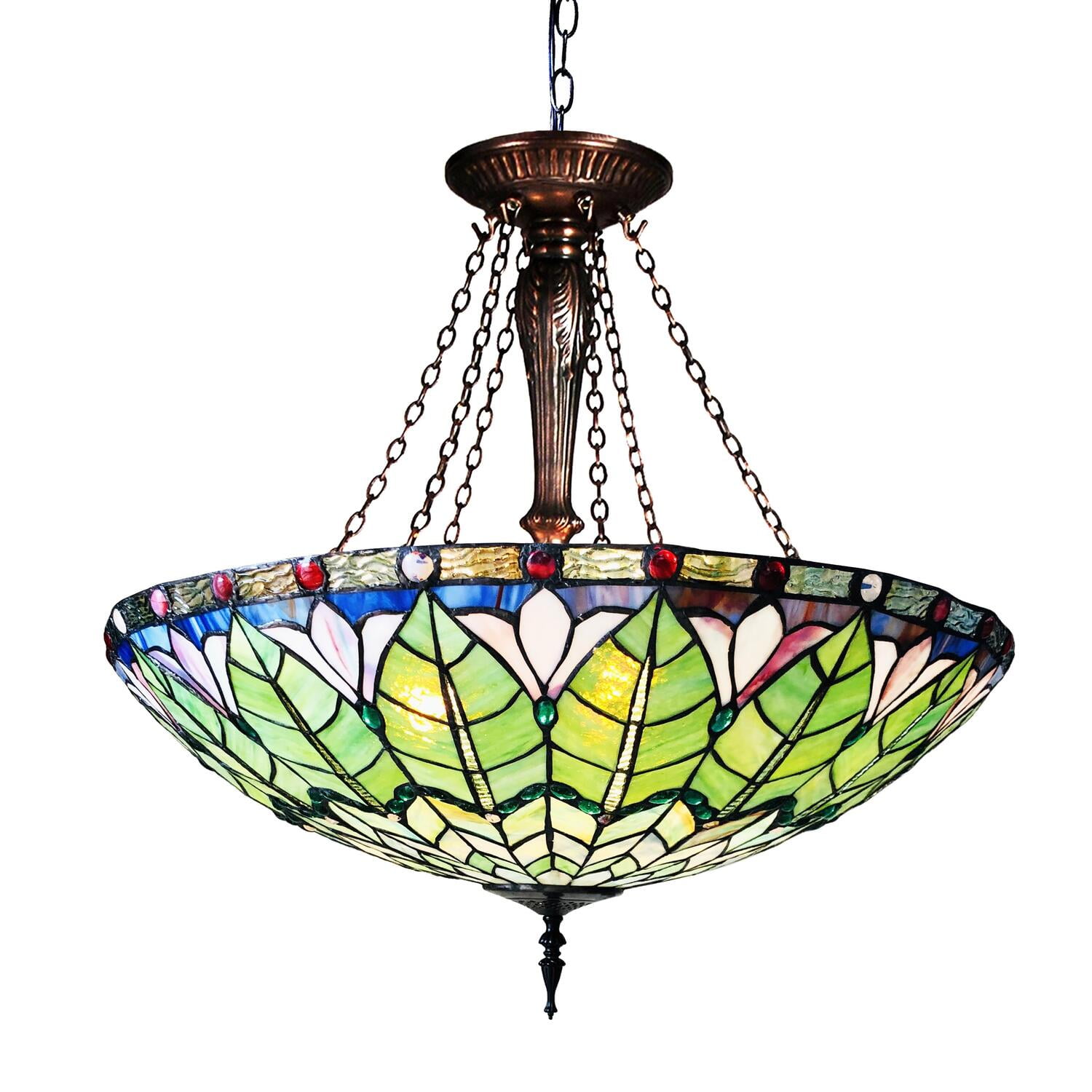 lotus glass ceiling light