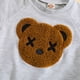 thumbnail image 5 of Odeerbi 2-7 Años Niños Niñas Trajes de Algodón Bordado de Manga Larga Sudadera Pantalones Jogger Conjunto de Dos Piezas, 5 of 9
