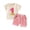 Red, variant on Baby Boy Outfits Letter Print Short Sleeve Crew Neck T-Shirt Top And Shorts 2 Piece Everyday Wear Baby Boys' Clothing Sets Size 6-12 Months