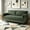 Green + Corduroy + 2 Seat, variant on AUU Mid-Century Modern 82.6-Inch Corduroy Loveseat – 2-Seater Couch with Iron & Wood Frame, Soft Fabric Upholstery for Living Room or Bedroom