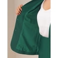 thumbnail image 6 of INSPIRE CHIC Women's Skirt Sets Collarless Suit Blazer and Pencil Skirts 2 Piece Chic Outfits S Green, 6 of 7