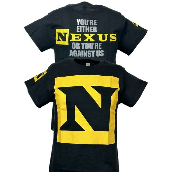 Nexus or Against Us Mens Black T-shirt 4XL