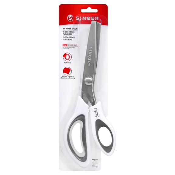 SINGER 9-Inch Pinking Shears for Fabric Cutting and Craft Edges