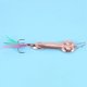 thumbnail image 4 of 4 Pieza Gancho Aparejo Señuelos de Pesca Vibrador Cuchara Cebo Rotatorio Gancho Aparejo Menear (Oro Rosa 21G), 4 of 5