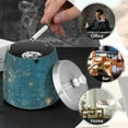 thumbnail image 4 of Yayeee Ashtray with Lid for Cigarette Smokeless Stainless Steel Home Ash Holder, Star Map, 4 of 7