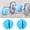 Blue, variant on M Buder 2pcs Silicone Dumbbell Adapter Balls Thick Hand Grip Wrap Barbell Weight Lifting Non-Slip Fat Grips Workout Accessories Equipment Black Colorway (2.55 inches / 6.5 cm)